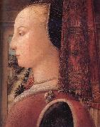 Fra Filippo Lippi Details of Portrait of a Woman with a Man at a Casement oil painting reproduction